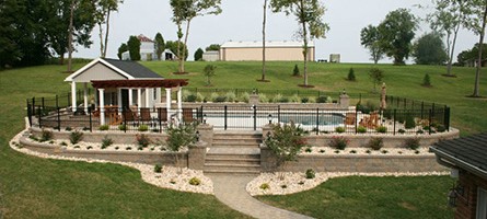 Pool With Beautiful Landscaping